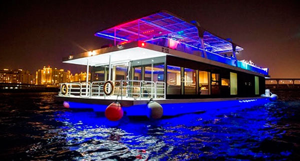Glass Boat Marina Cruise