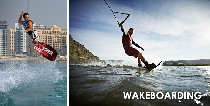 Wakeboarding on JBR Beach