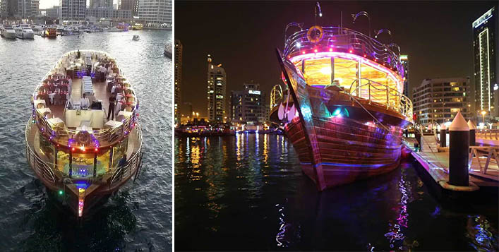 Evening Dhow Dinner in Marina