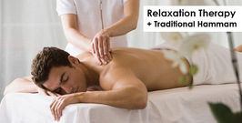 Relaxation therapy with hammam