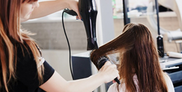 Haircut wash and blowdry